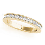 Channel Set Half Eternity Ring in Gold & Platinum
