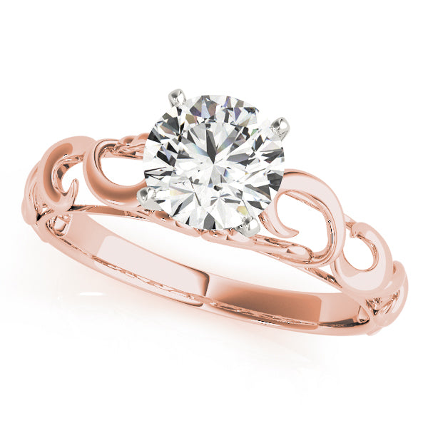 Celestial Solitaires Round Diamond Engagement Ring — 9K/18K Gold & Platinum