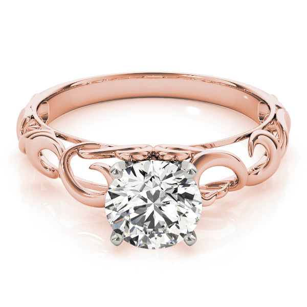 Celestial Solitaires Round Diamond Engagement Ring — 9K/18K Gold & Platinum