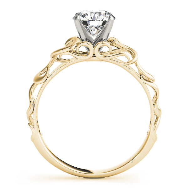 Celestial Solitaires Round Diamond Engagement Ring — 9K/18K Gold & Platinum