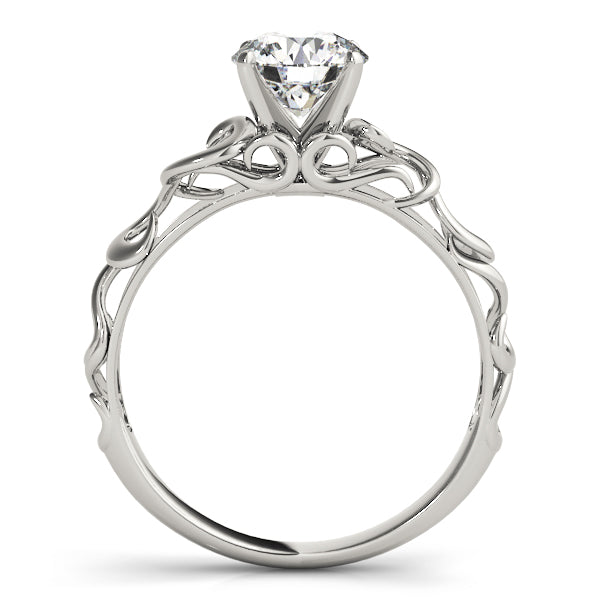 Celestial Solitaires Round Diamond Engagement Ring — 9K/18K Gold & Platinum