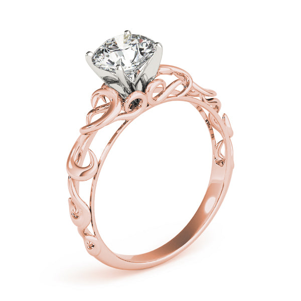 Celestial Solitaires Round Diamond Engagement Ring — 9K/18K Gold & Platinum
