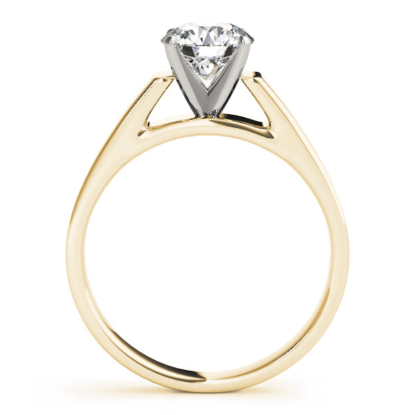 Devoted Solitaires Round Diamond Engagement Ring — 9K/18K Gold & Platinum