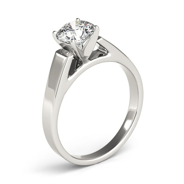 Devoted Solitaires Round Diamond Engagement Ring — 9K/18K Gold & Platinum