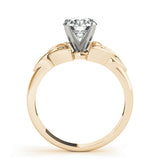 Sculpted Celtic Knot Remount Round Diamond Engagement Ring — 9K/18K Gold & Platinum
