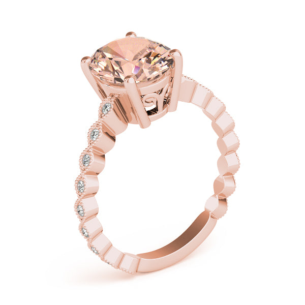 Brilliant Color Rings Oval Diamond Engagement Ring — 9K/18K Gold & Platinum