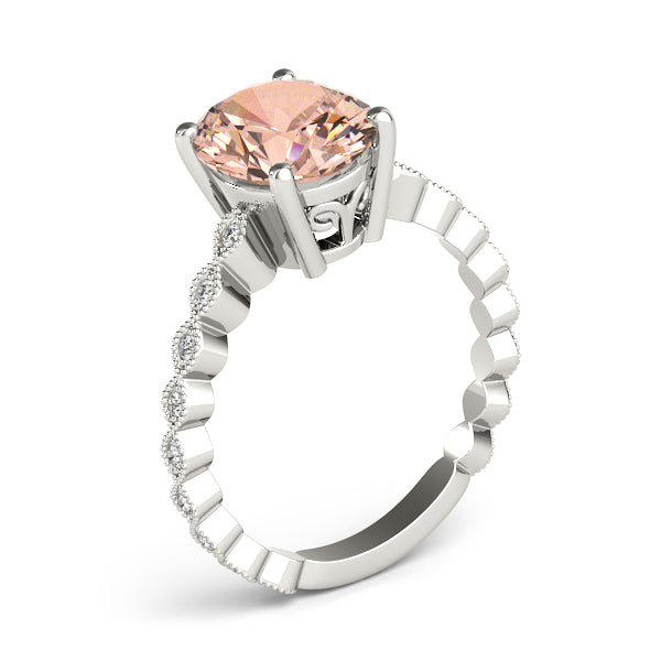 Brilliant Color Rings Oval Diamond Engagement Ring — 9K/18K Gold & Platinum