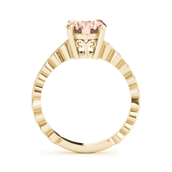 Brilliant Color Rings Oval Diamond Engagement Ring — 9K/18K Gold & Platinum
