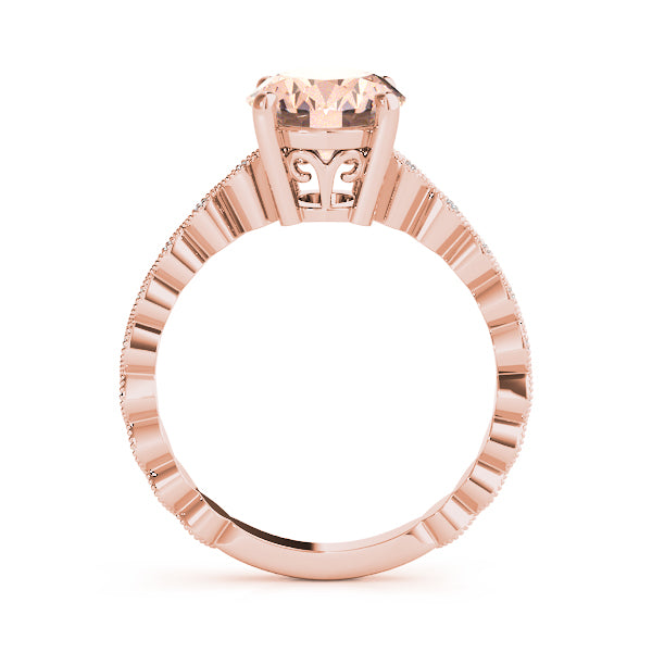 Brilliant Color Rings Oval Diamond Engagement Ring — 9K/18K Gold & Platinum