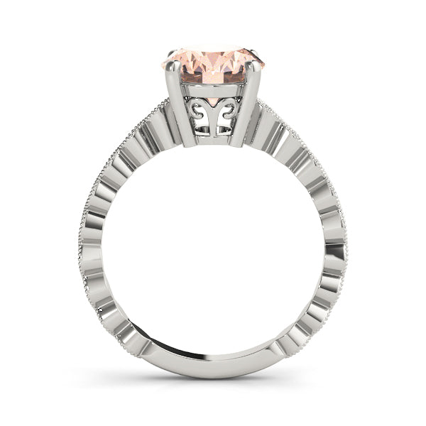 Brilliant Color Rings Oval Diamond Engagement Ring — 9K/18K Gold & Platinum