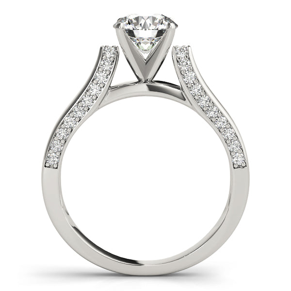 Devoted Remounts Any Shape Round Diamond Engagement Ring — 9K/18K Gold & Platinum