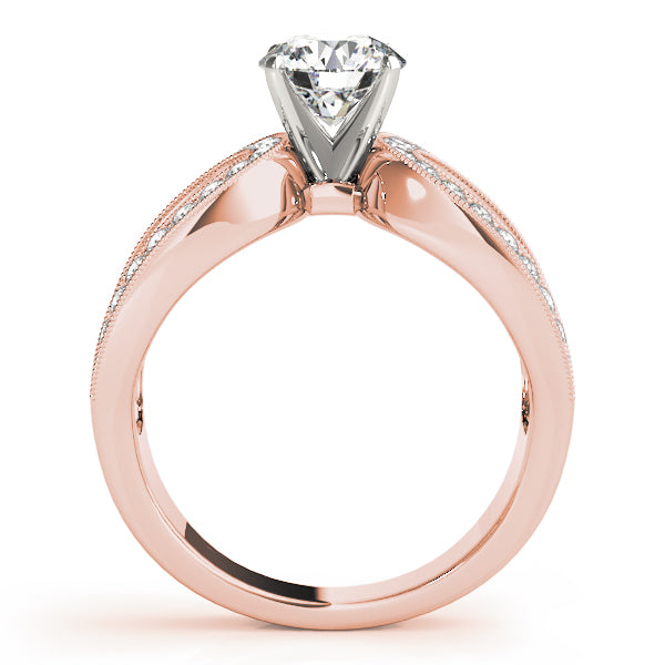 Adored Multi-Row Round Diamond Engagement Ring — 9K/18K Gold & Platinum