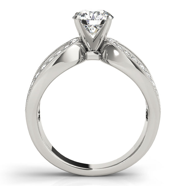 Adored Multi-Row Round Diamond Engagement Ring — 9K/18K Gold & Platinum
