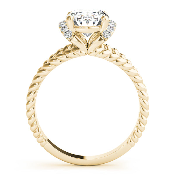 Majestic Color Rings Oval Diamond Engagement Ring — 9K/18K Gold & Platinum