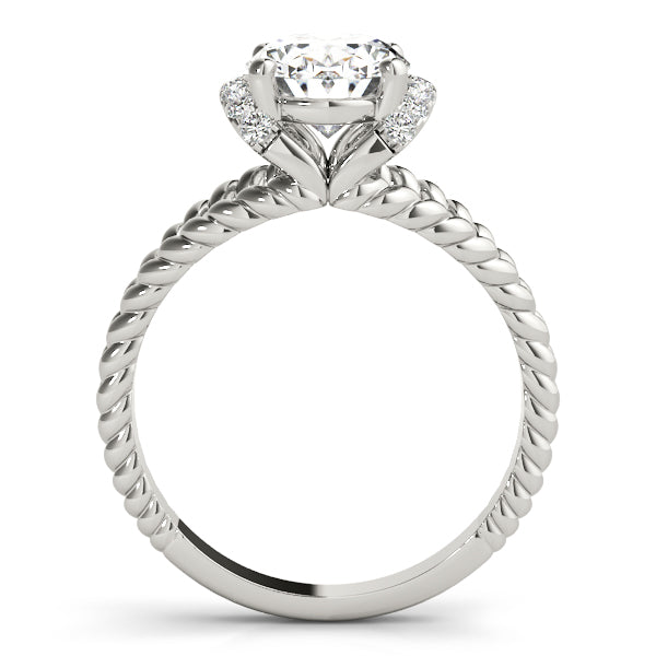 Majestic Color Rings Oval Diamond Engagement Ring — 9K/18K Gold & Platinum