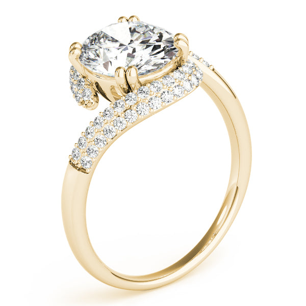 Romantic 10x8 Oval Diamond Engagement Ring — 9K/18K Gold & Platinum