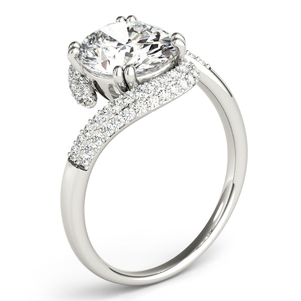 Romantic 10x8 Oval Diamond Engagement Ring — 9K/18K Gold & Platinum