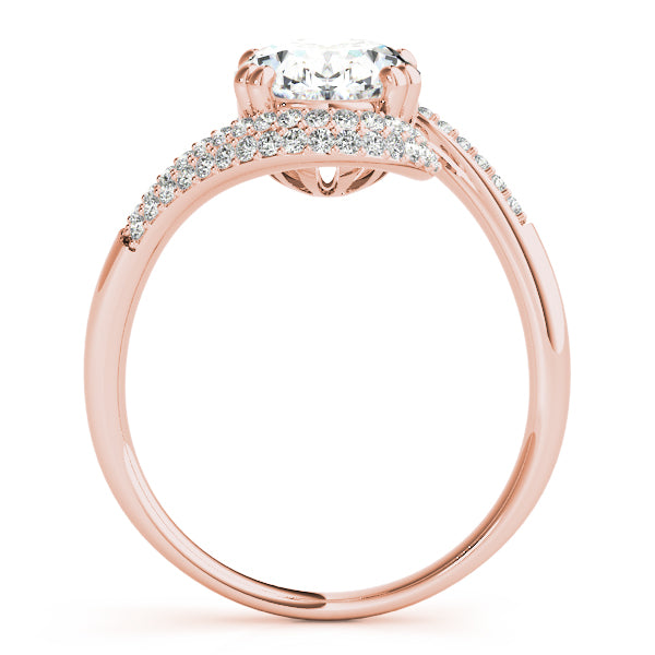 Romantic 10x8 Oval Diamond Engagement Ring — 9K/18K Gold & Platinum