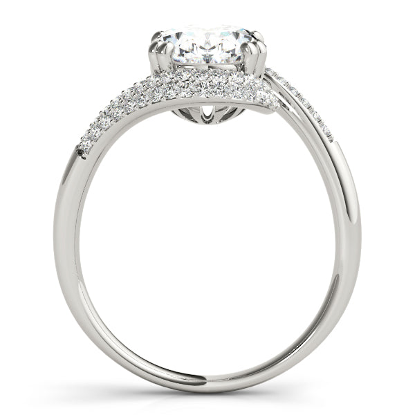 Romantic 10x8 Oval Diamond Engagement Ring — 9K/18K Gold & Platinum