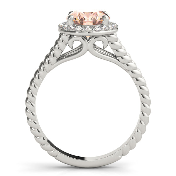 Couture Color Rings Oval Diamond Engagement Ring — 9K/18K Gold & Platinum