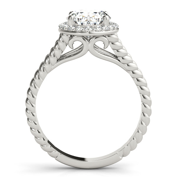 Couture Color Rings Oval Diamond Engagement Ring — 9K/18K Gold & Platinum