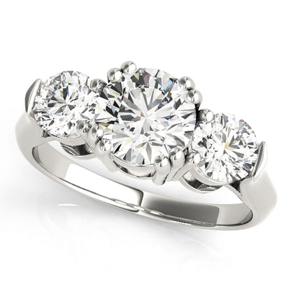 Three-stone diamond ring 