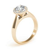 Couture Solitaires Any Shape Round Diamond Engagement Ring — 9K/18K Gold & Platinum