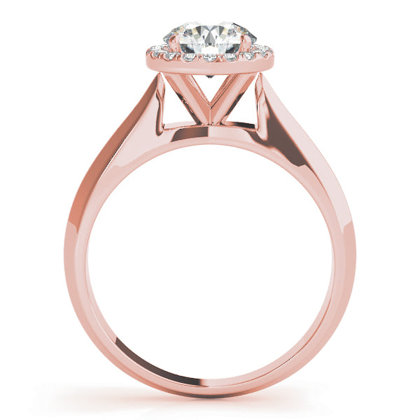 Couture Solitaires Any Shape Round Diamond Engagement Ring — 9K/18K Gold & Platinum
