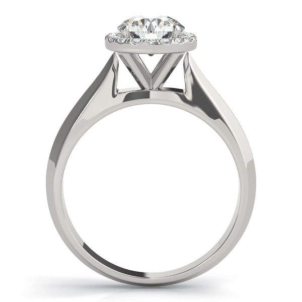 Couture Solitaires Any Shape Round Diamond Engagement Ring — 9K/18K Gold & Platinum