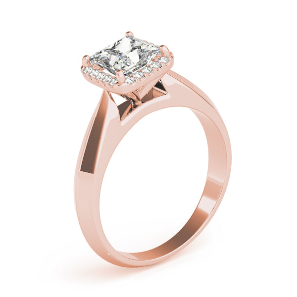 Statement Solitaires Any Shape Princess Diamond Engagement Ring — 9K/18K Gold & Platinum