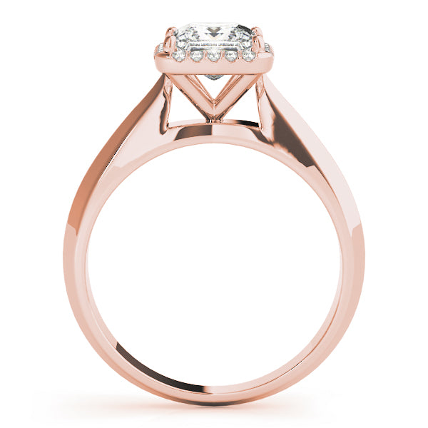 Statement Solitaires Any Shape Princess Diamond Engagement Ring — 9K/18K Gold & Platinum