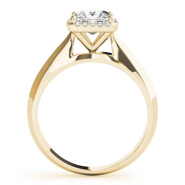 Statement Solitaires Any Shape Princess Diamond Engagement Ring — 9K/18K Gold & Platinum