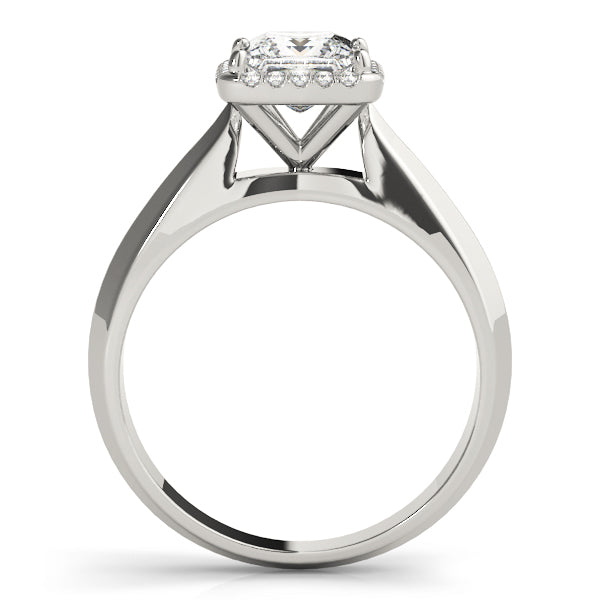 Statement Solitaires Any Shape Princess Diamond Engagement Ring — 9K/18K Gold & Platinum