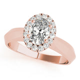 Refined Solitaires Any Shape Oval Diamond Engagement Ring — 9K/18K Gold & Platinum