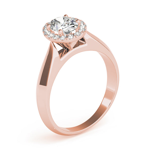 Refined Solitaires Any Shape Oval Diamond Engagement Ring — 9K/18K Gold & Platinum