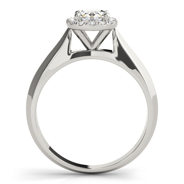 Refined Solitaires Any Shape Oval Diamond Engagement Ring — 9K/18K Gold & Platinum