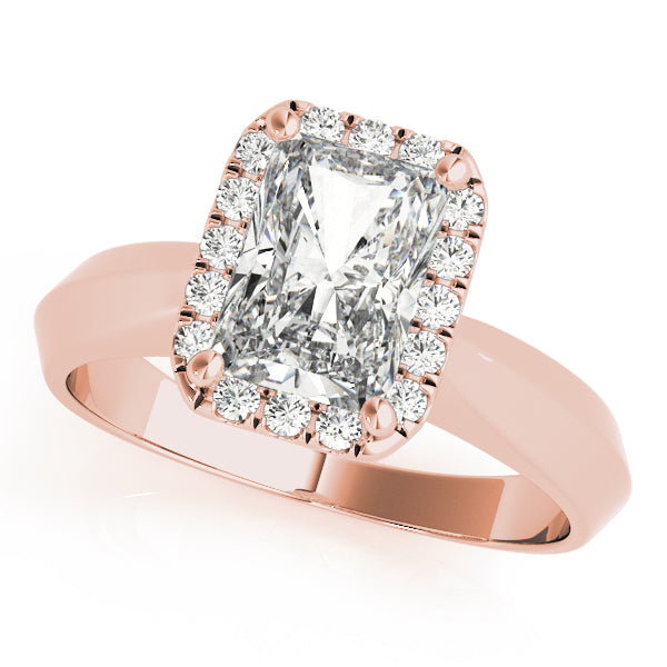 Lustrous Solitaires Any Shape Emerald Diamond Engagement Ring — 9K/18K Gold & Platinum