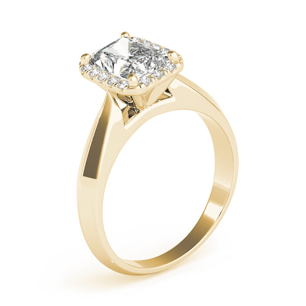 Lustrous Solitaires Any Shape Emerald Diamond Engagement Ring — 9K/18K Gold & Platinum