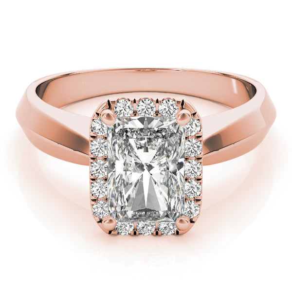 Lustrous Solitaires Any Shape Emerald Diamond Engagement Ring — 9K/18K Gold & Platinum