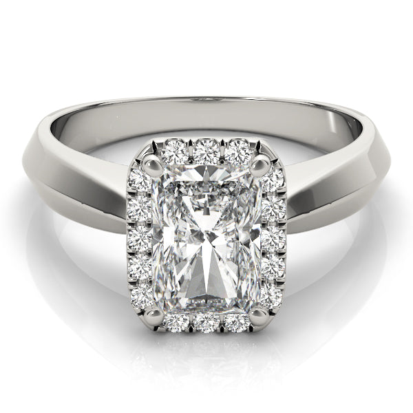 Lustrous Solitaires Any Shape Emerald Diamond Engagement Ring — 9K/18K Gold & Platinum