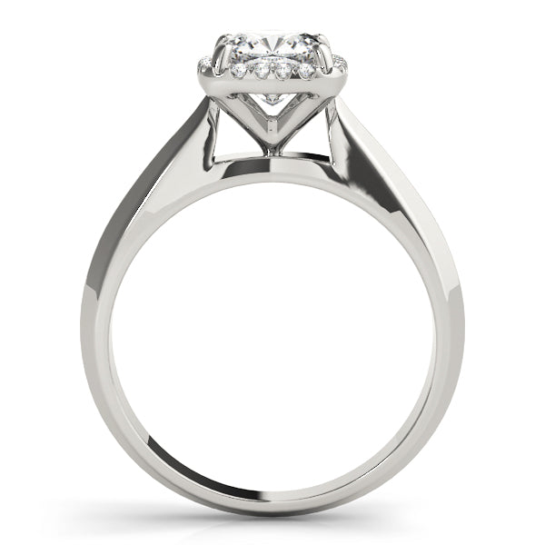 Opulent Solitaires Any Shape Cushion Diamond Engagement Ring — 9K/18K Gold & Platinum