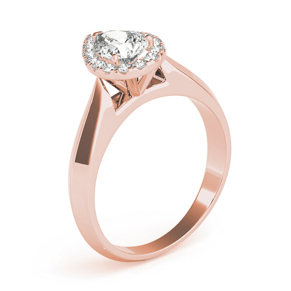 Iconic Solitaires Any Shape Pear Diamond Engagement Ring — 9K/18K Gold & Platinum