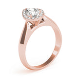 Iconic Solitaires Any Shape Pear Diamond Engagement Ring — 9K/18K Gold & Platinum