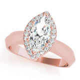 Celestial Solitaires Any Shape Marquise Diamond Engagement Ring — 9K/18K Gold & Platinum