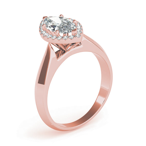 Celestial Solitaires Any Shape Marquise Diamond Engagement Ring — 9K/18K Gold & Platinum