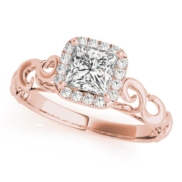 Pristine Solitaires Any Shape Princess Diamond Engagement Ring — 9K/18K Gold & Platinum