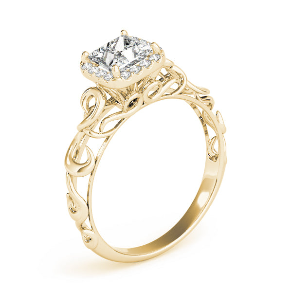 Pristine Solitaires Any Shape Princess Diamond Engagement Ring — 9K/18K Gold & Platinum