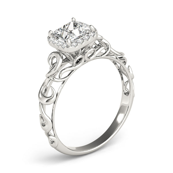 Pristine Solitaires Any Shape Princess Diamond Engagement Ring — 9K/18K Gold & Platinum