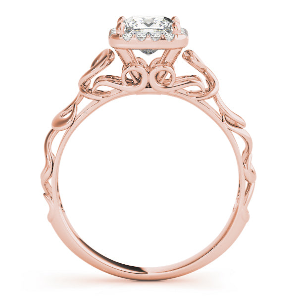 Pristine Solitaires Any Shape Princess Diamond Engagement Ring — 9K/18K Gold & Platinum