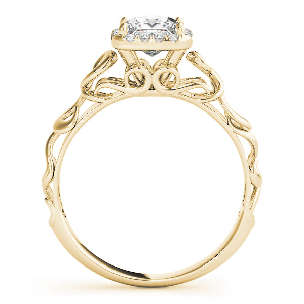 Pristine Solitaires Any Shape Princess Diamond Engagement Ring — 9K/18K Gold & Platinum